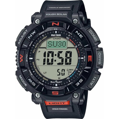 фото Наручные часы casio pro trek, серый