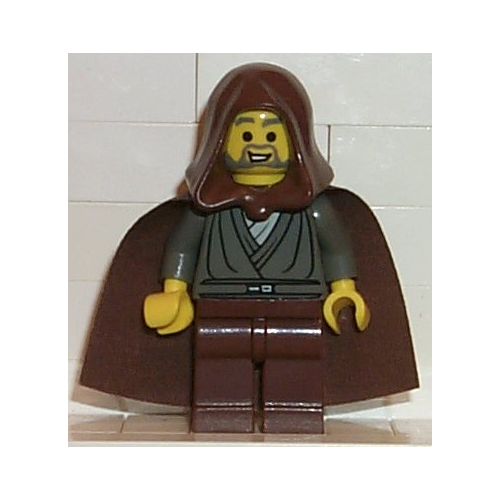 Минифигурка Lego Star Wars Jedi Knight (Dark Gray Tunic, Brown Hood) sw0057 New star wars jedi knight collection [switch английская версия]