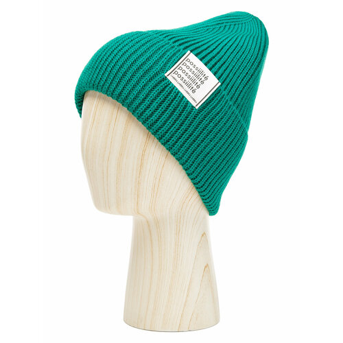 фото Шапка бини labbra, размер 57, зеленый