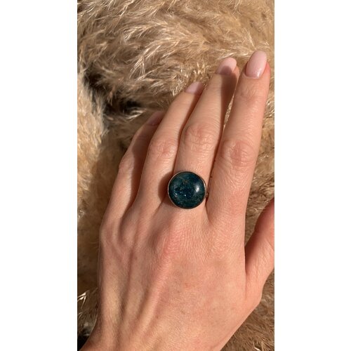 фото Кольцо true stones, апатит, размер 17, синий