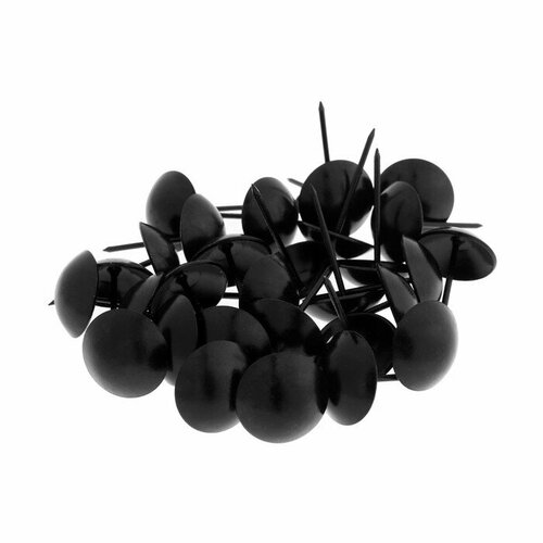 Гвозди тундра, декоративные, 25х39 мм, черные, 100 шт (комплект из 3 шт)