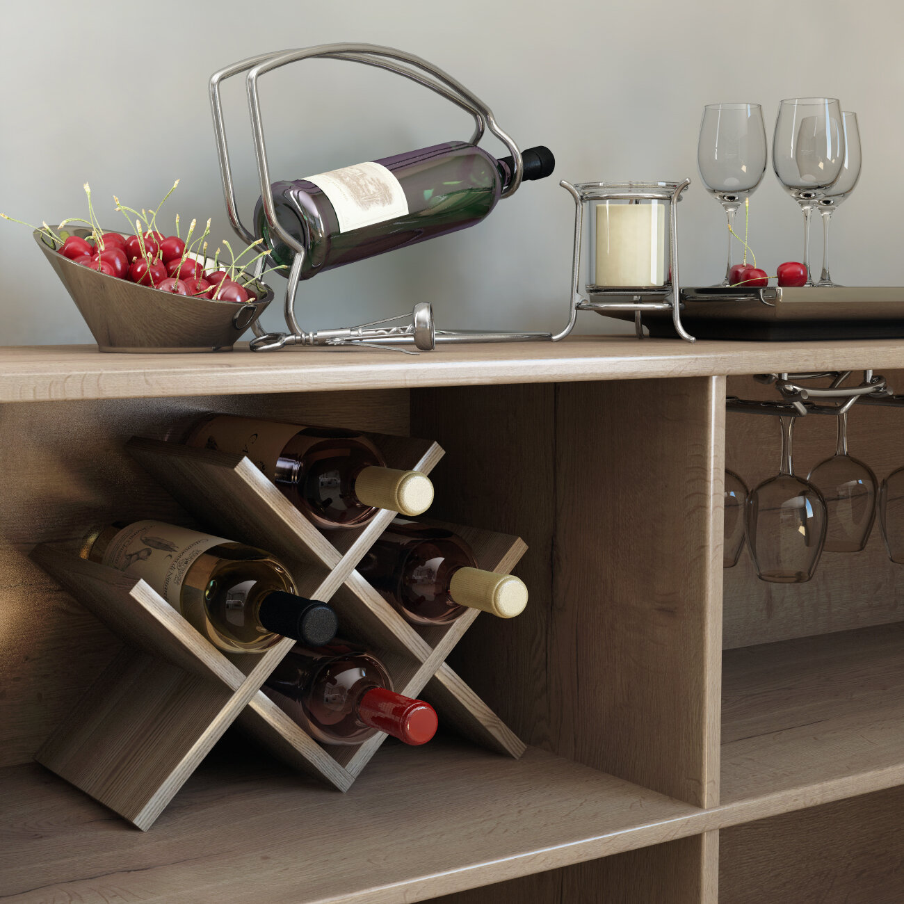 фото Полка для бутылок, "Каберне", Гестия