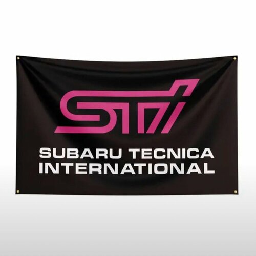 Флаг плакат баннер JDM Subaru STI Субару