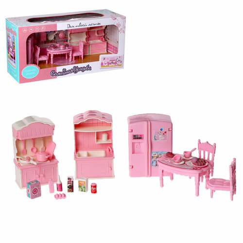 Игровой набор мебели для кукол «Семейная усадьба: столовая» огонёк усадьба для кукол конфетти