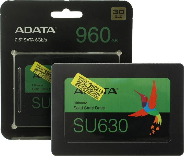 Накопитель SSD 2.5'' ADATA Ultimate SU630 960GB SATA 6Gb/s QLC 520/450MB/s IOPS 40K/65K MTBF 1.5M - фото №17