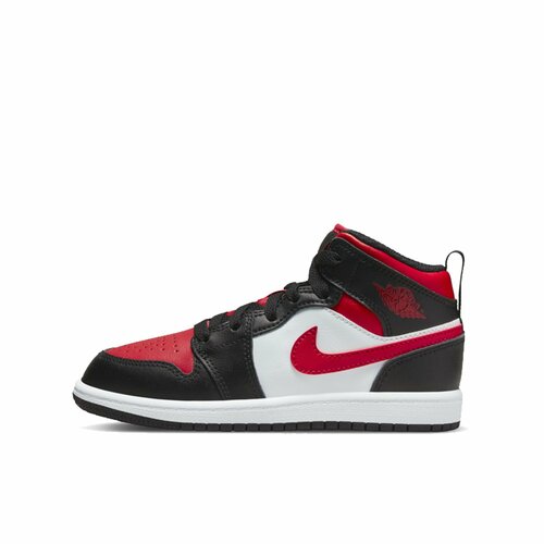 фото Кроссовки nike air jordan 1 mid, размер 27.5 eu, белый, красный