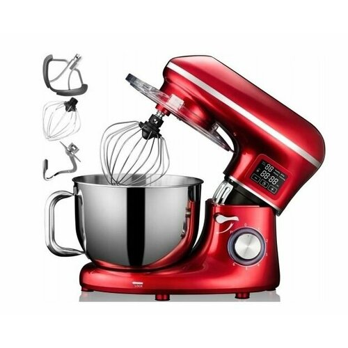 Планетарный кухонный комбайн с подогревом чаши KERCH MyChef HOT 2500 Вт красный 3125900₽