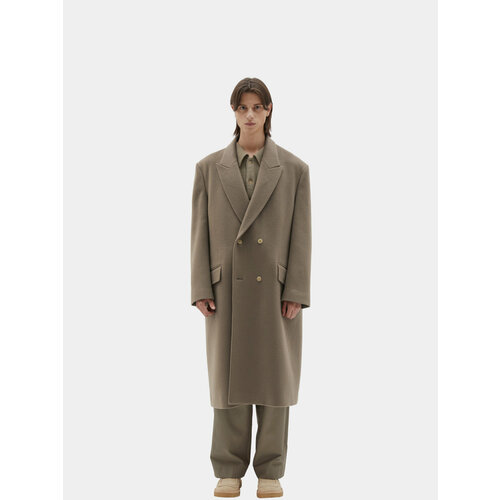 Пальто Brownyard, размер L, бежевый свитшот brownyard силуэт свободный средней длины размер l бежевый
