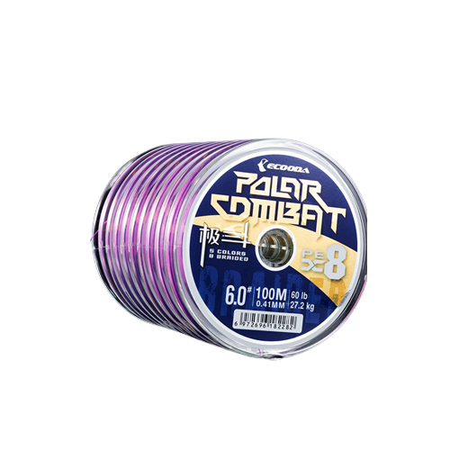 фото Ecooda, шнур polar combat pex8, 1200м, 0.20мм, 9.1кг, #1.5, 20lb, мультиколор
