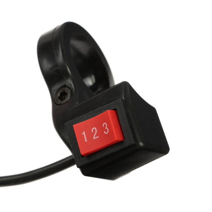 Клавишный переключатель на руль мото 3 режима провод 30 см