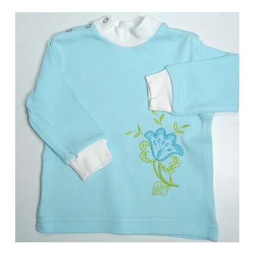 фото Толстовка папа мама, размер 22/68-74, бирюзовый