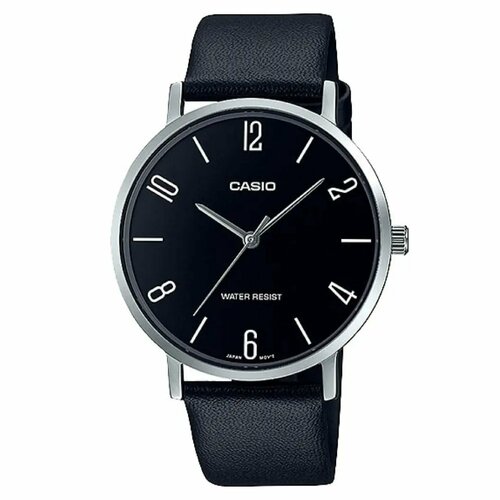 Наручные часы CASIO Collection Men MTP-VT01L-1B2, черный, серебряный