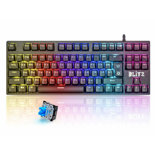Defender Клавиатура Defender GK-240L Blitz 45240 механическая подсветка черный USB ret 263200₽