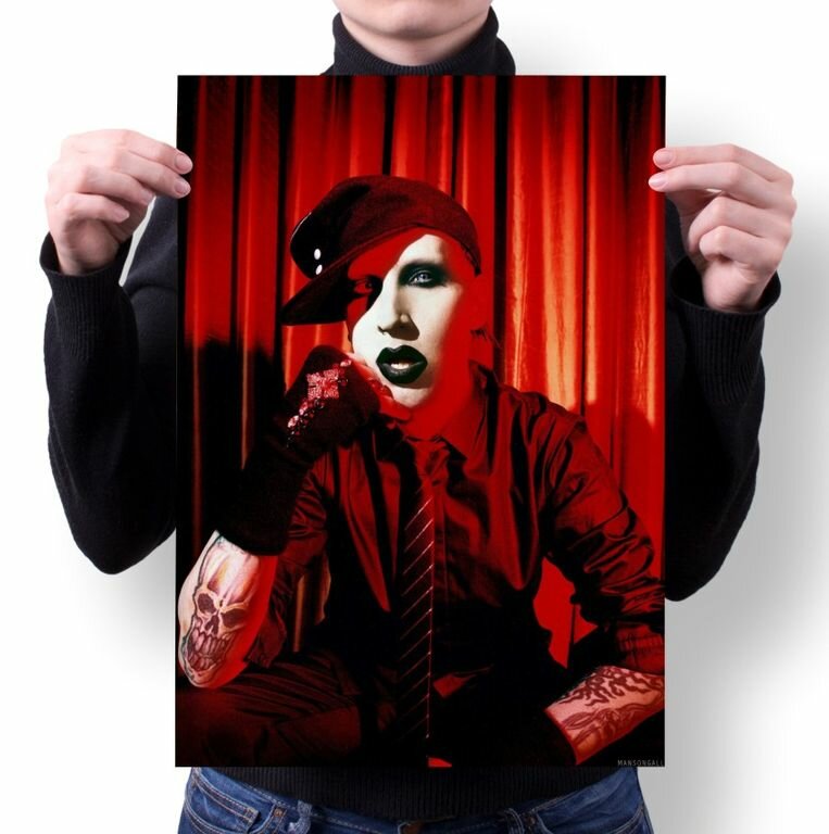 Плакат Marilyn Manson, Мэрилин Мэнсон №4, А4