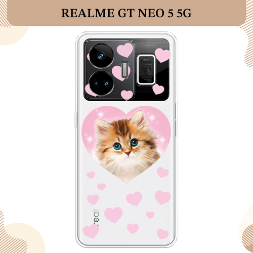 Чехол на Realme GT Neo 5 5G / Реалми GT Нео 5 5G с принтом Котенок в ...