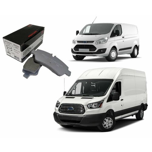 Задние тормозные колодки, Форд Транзит 2012 / Ford Transit/Tourneo 12- TTF комфорт без датчиков OEM 1840037