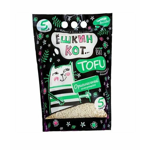 АлЁшкин Кот комкующийся наполнитель Тофу, 5 л