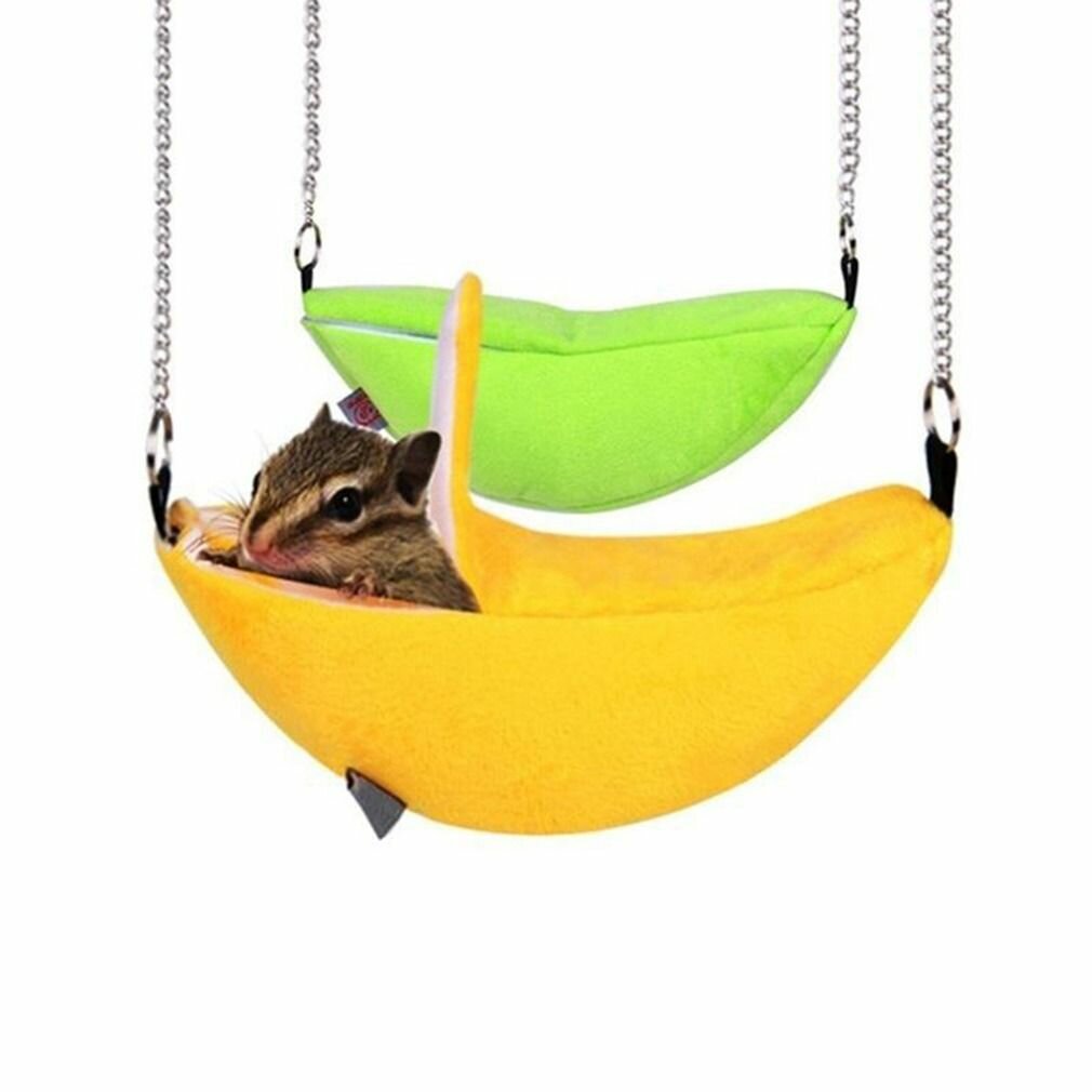 Подвесной гамак для грызунов в виде банана - фотография № 3