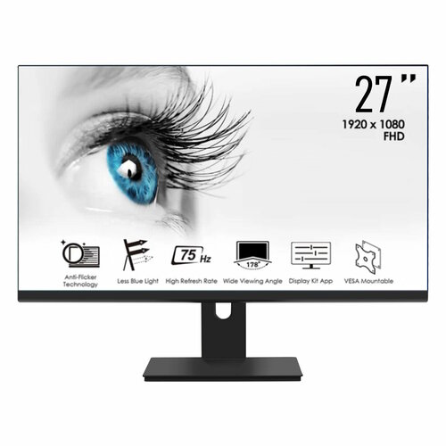 Монитор 27 Full HD 1980х1080 черный игровой ЖК IPS 16-9 75Гц 1398000₽