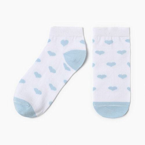 Носки Tekko, размер 37/38, голубой, белый носки socksberry размер 37 38 белый голубой