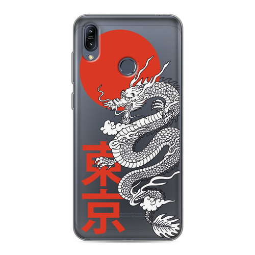 Силиконовый чехол на Asus Zenfone Max M2 ZB633KL / Асус Зенфон Макс М2 ZB633KL Китайский дракон, прозрачный