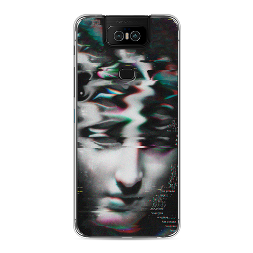 Силиконовый чехол на Asus Zenfone 6 ZS630KL / Асус Зенфон 6 ZS630KL Glitch Art