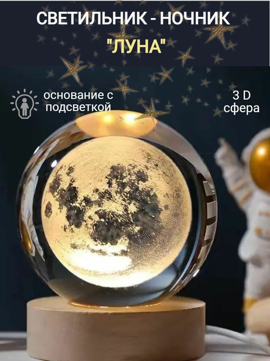 Светильник-ночник космический шар 
