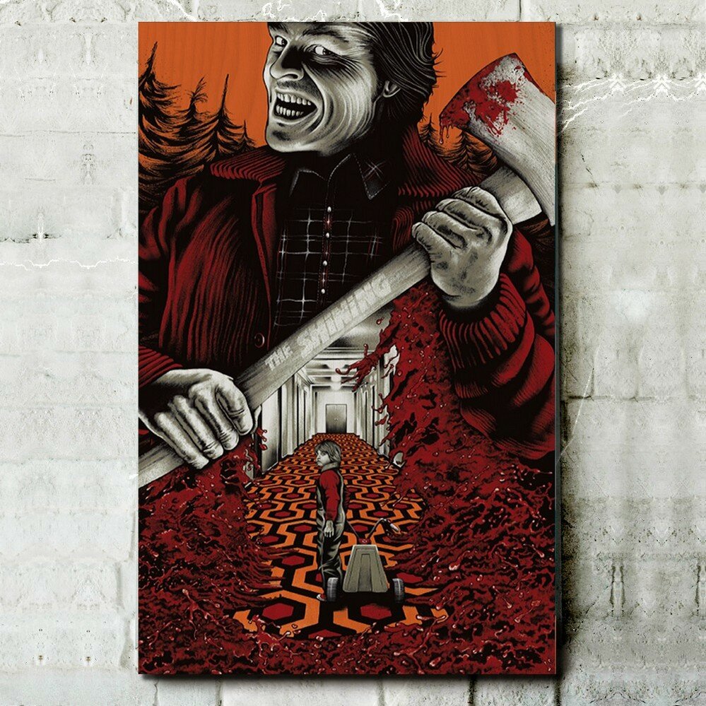 Картина интерьерная на дереве фильм Сияние (the Shining, Стэнли Кубрик) - 14300 В
