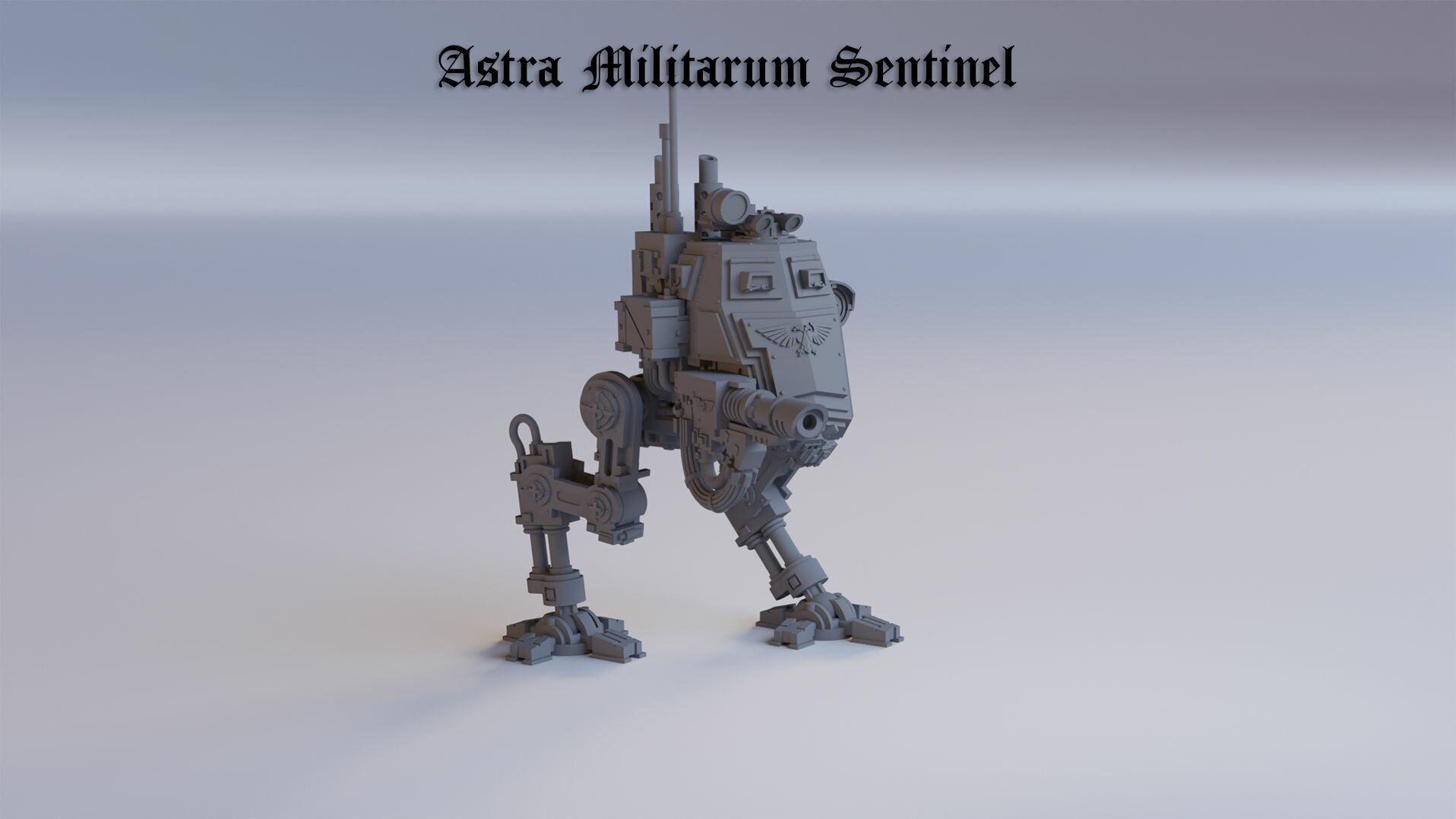Astra Militarum: Sentinel / Часовой Имперской гвардии сентинел/ Миниатюра Warhammer 40k