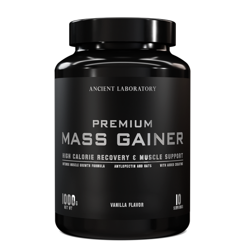 Гейнер для набора мышечной массы, Premium Mass Gainer 1000 гр белково-углеводный, Ancient Laboratory, Ваниль