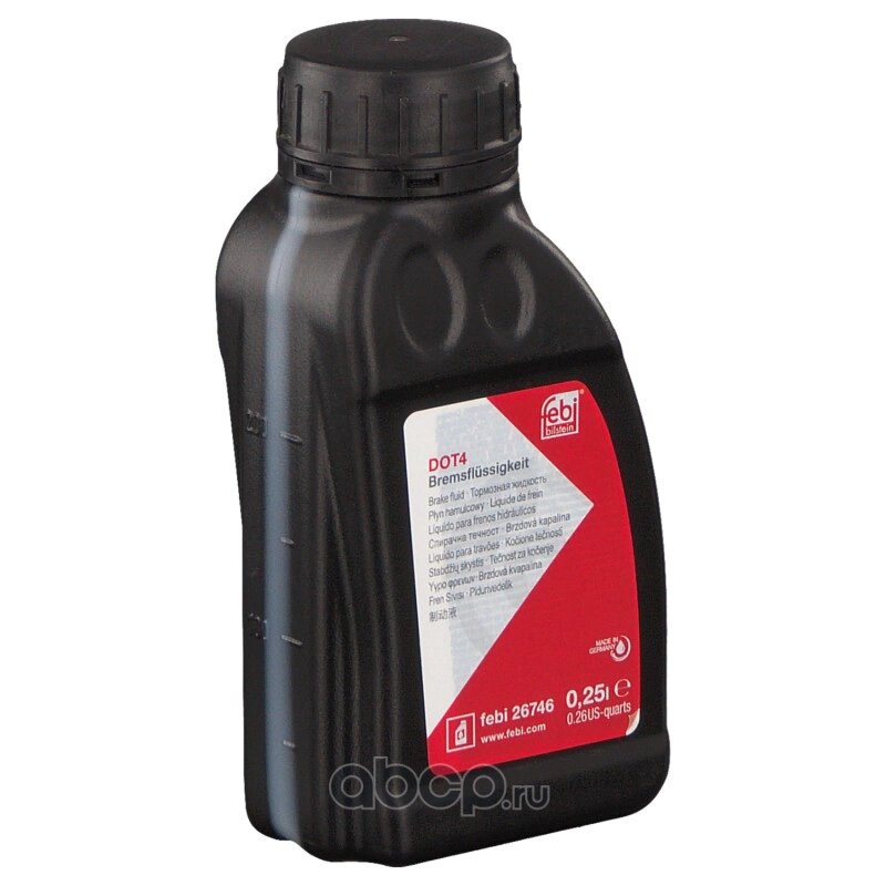 Жидкость тормозная FEBI Brake Fluid DOT4 0,25 л Febi 26746