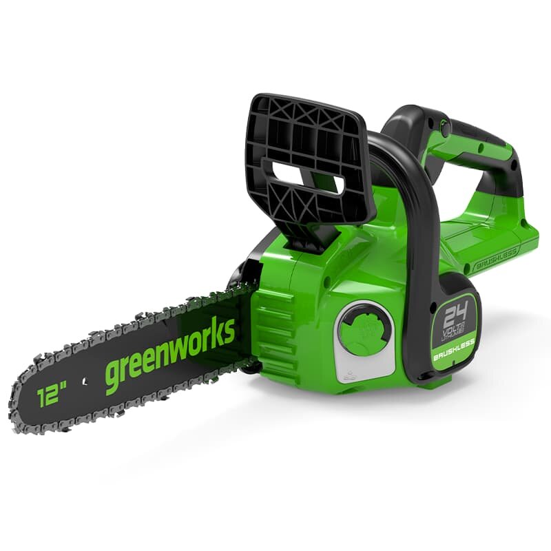 Цепная пила аккумуляторная greenworks GD24CS30 бесщёточная 24V 12