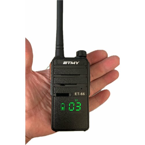 Рация для магазинов шоурумов и офисов Легкая простая и понятная ЕТ-66 2600₽