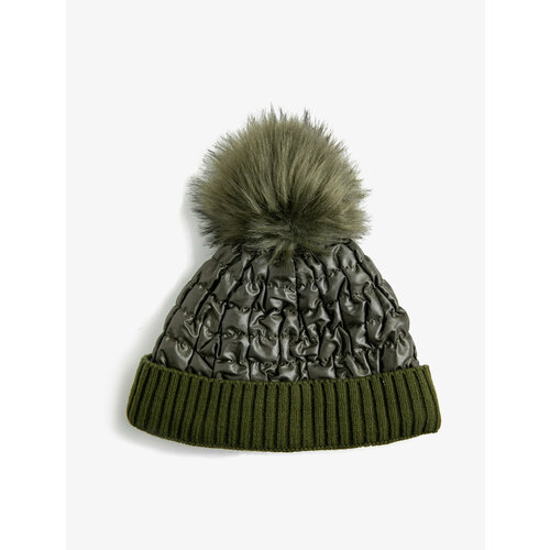 фото Шапка koton шапка женская, размер t-универсальный, хаки