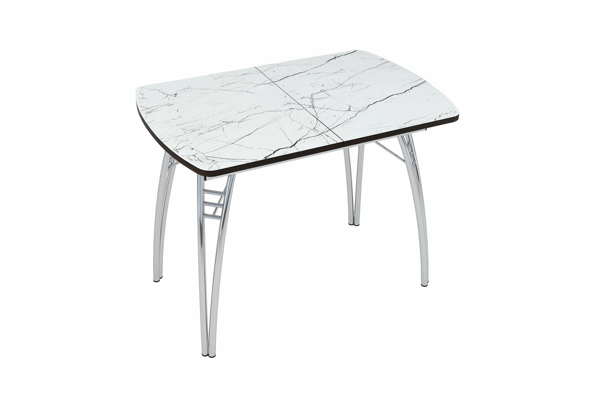 фото Раздвижной стол Интерьер-Центр Интерьер мрамор белый тонкий 110x70x76.5 см