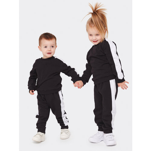 Комплект одежды Veddi, размер 80-52, черный комплект одежды veddi для мальчиков футболка и шорты размер 80 52 черный