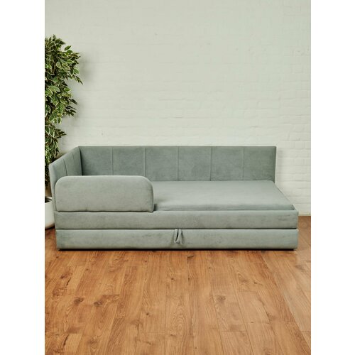 Детский диван-кровать Челси Лайт 200х90 см розовый Кровать с матрасом, чехлом, выкатным ящиком и бортиком Кровать детская от 3х лет