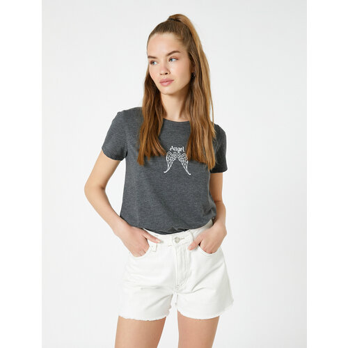 фото Футболка koton, размер xs, серый