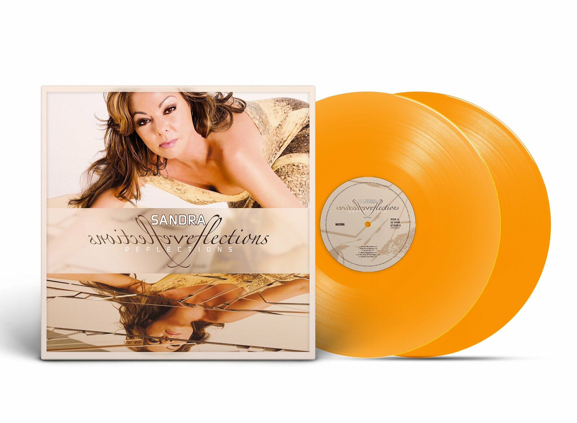 Виниловая пластинка Sandra - "Reflections" (2006/2023) (2LP Orange Vinyl)
