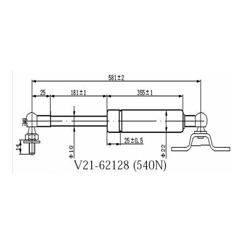 Амортизатор Багажника Jett V21-62128 JETT арт. V21-62128