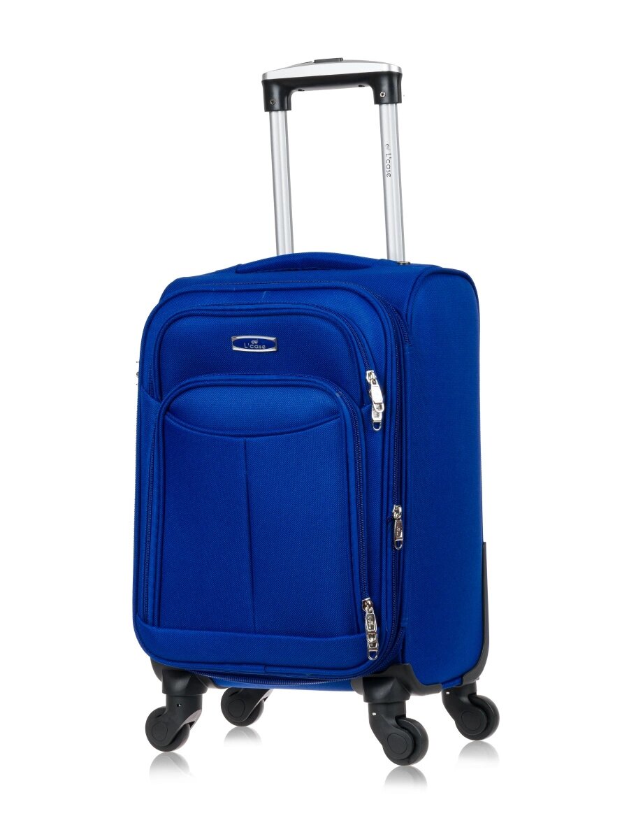 фото Чемодан L'case Amsterdam AMSTERDAM, 40 л, размер S, синий