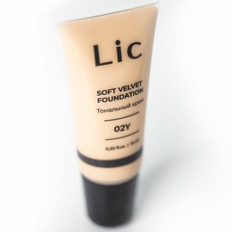 Lic Крем тональный мини-версия Soft Velvet Foundation Mini version тон 02Y 10 мл