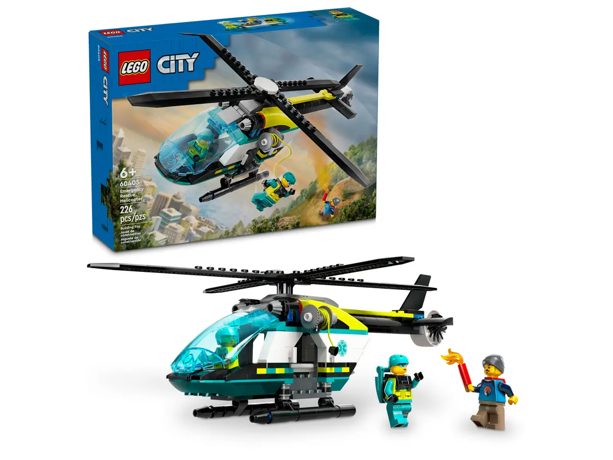 Конструктор LEGO City 60405 Аварийно-спасательный вертолет