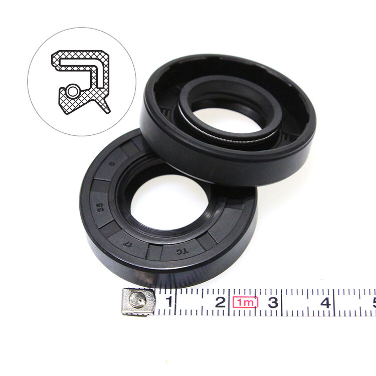 Манжета армированная (Сальник) 17х35х8 (тип 2 / TC) 70NBR