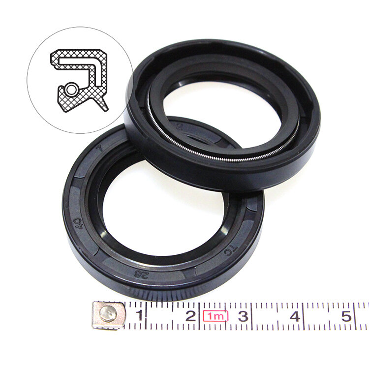 Манжета армированная (Сальник) 26х40х7 (тип 2 / TC) 70NBR