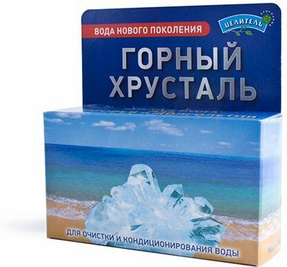 Активатор воды горный хрусталь 100 г -Целитель (для очистки воды)