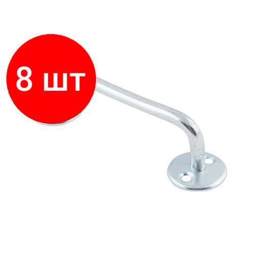 Комплект 8 штук, Ручка-скоба 80 мм, белый цинк STARFIX (SMP-20448-1)
