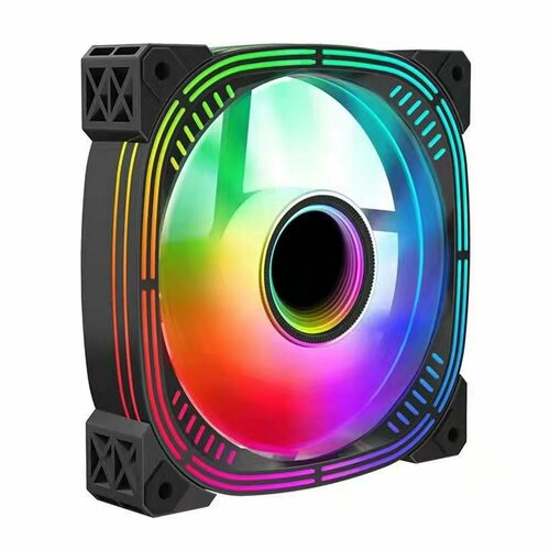 Вентилятор Ginzzu RGB 12AB6 для корпуса ПК, 120 мм, для контроллера вентилятор ginzzu rgb 12dr4