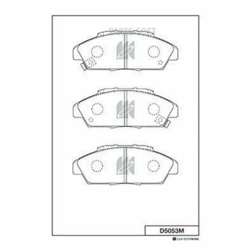 KASHIYAMA D5053M D5053M KASHIYAMA колодка дисковая 308PN8223 45022SM2525SV4020 F 2970₽
