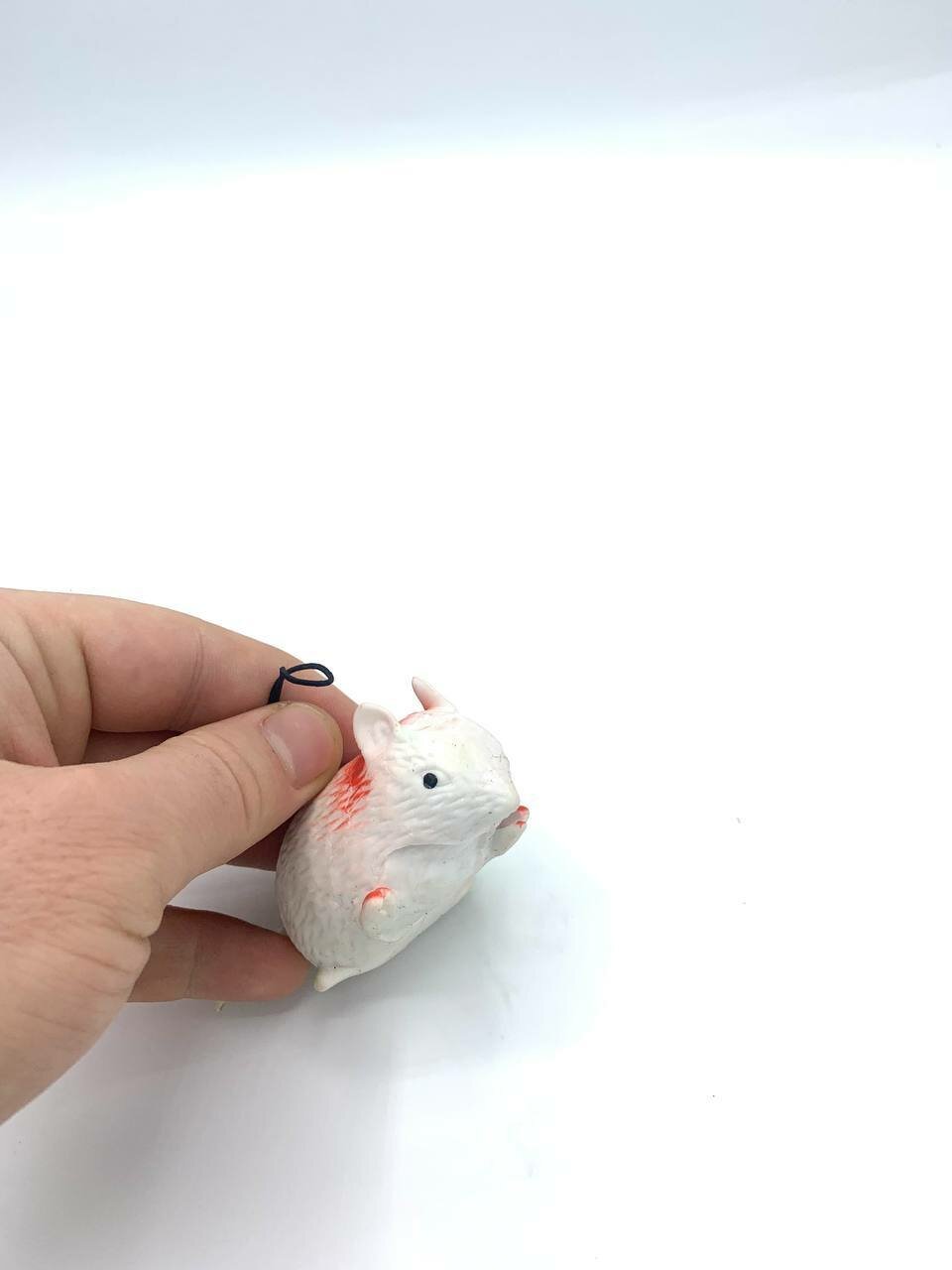 Животные-тянучки Антистресс Мышка Белая из термопластичной резины